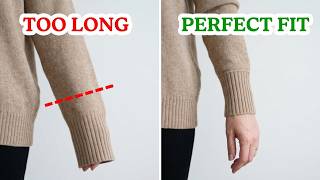How to Shorten the Sleeves of a Sweater without Sewing Machine