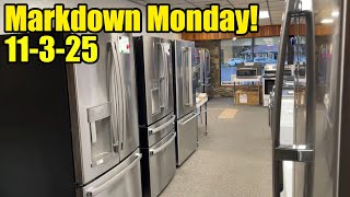Markdown Monday video, 11-3-25.  Check out the newest Scratch & Dent Appliances at The Lucky Penny!