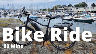 80 Minute Bike Ride Victoria to Saanich to Oak Bay British Columbia Canada