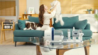 Oneisall Dog Grooming Kit & Dog Hair Vacuum & Dog Nail Grinder 3 in 1