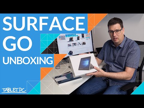 Unboxing the Surface Go and Surface Go Keyboard and Setup