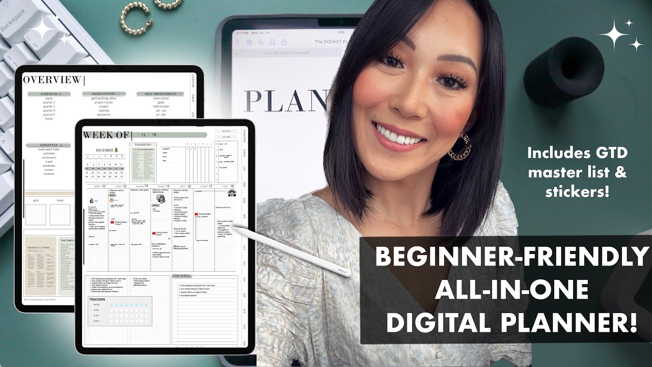 2023 BEGINNER Digital Planner including the GTD Method! MomYePlans