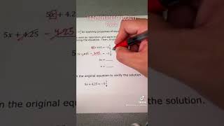 1.6.2 Properties of Equality Part 2
