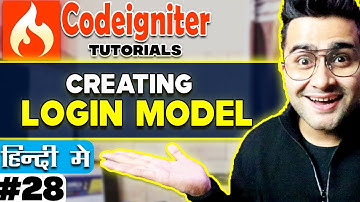 CodeIgniter Mini Project Tutorial in Hindi ( Creating Login Model )