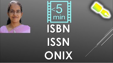 ISBN, ISSN & ONIX  - Examrace (Dr. Manishika) - Important for NET Paper 1