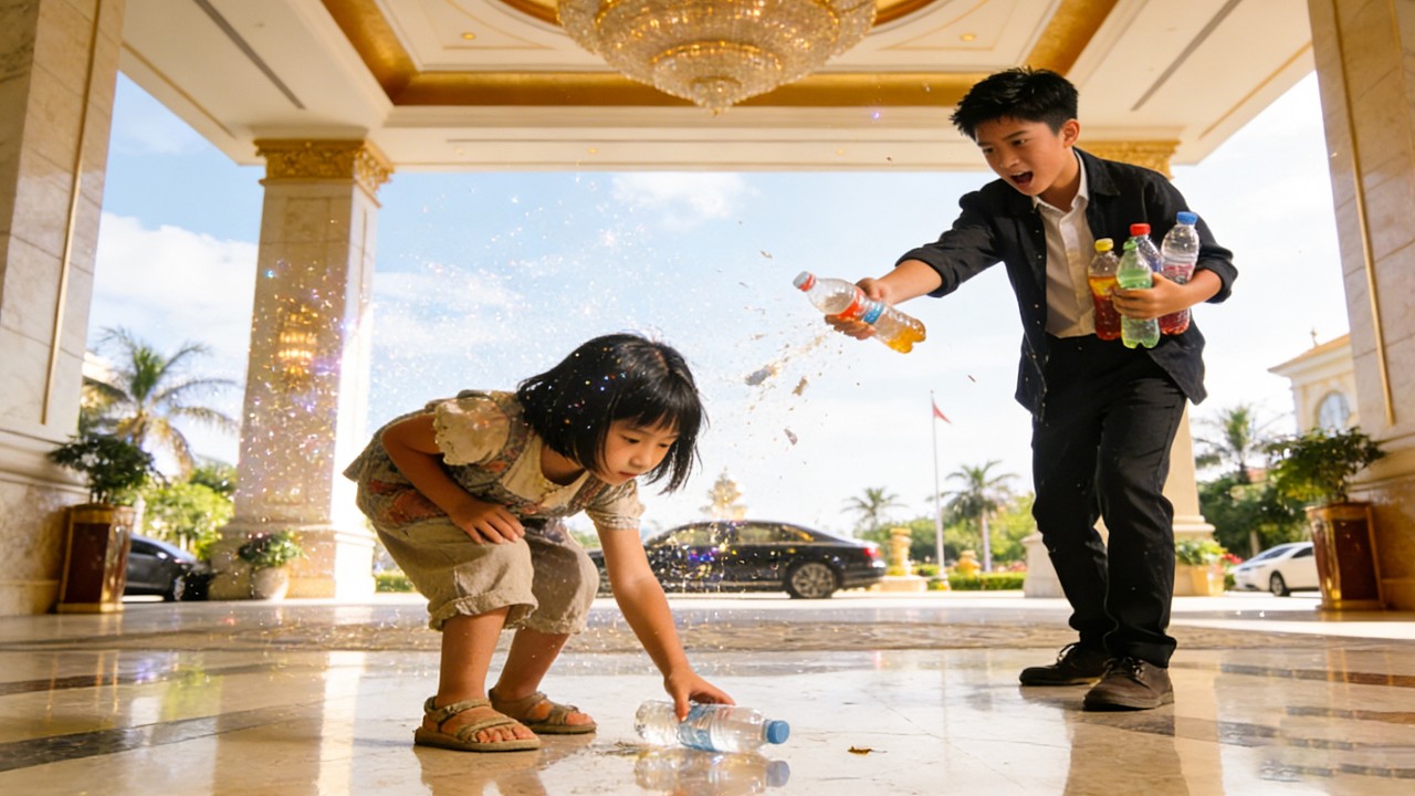 Gadis Ambil Botol Bekas Disangka Tunawisma dan Dihina, Ternyata Anak Orang Terkaya!