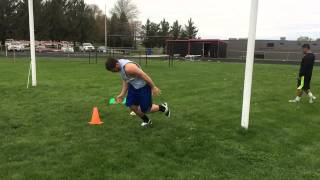 40 yard dash starts slow motion