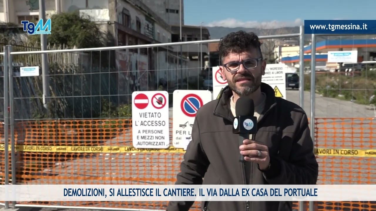 DEMOLIZIONI, SI ALLESTISCE IL CANTIERE. IL VIA DALLA EX CASA DEL PORTUALE