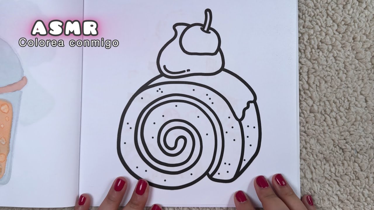 ASMR | colorea conmigo Coco Wyo Food Drink SWEETS #coloring #ohuhumarkers 