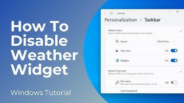 How To Disable Weather Widget In Windows 11