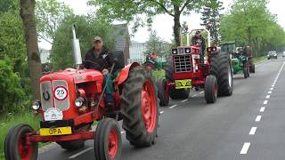 O.P.A oude trekkers oldtimer tractor toertocht tourtocht Harmelen hemelvaartdag 10-05-2018