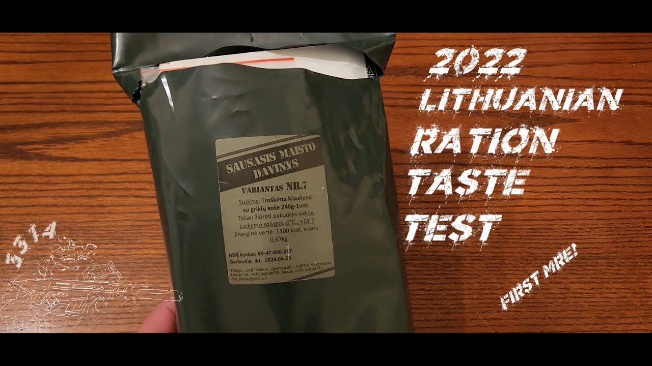 2022 Lithuanian MRE Taste Test| The First MRE I've Ever Had! - YouTube