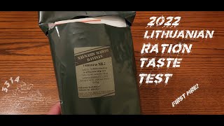 2022 Lithuanian MRE Taste Test| The First MRE I've Ever Had!