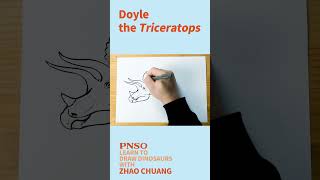 Full Body Drawing of a Triceratops--Learn to Draw Dinosaurs with ZHAO Chuang