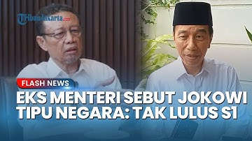 Eks Menteri Sebut Jokowi Tipu Negara & Tak Berpikir Jernih, Ryaas Rasyid: Tak Kuliah Sarjana