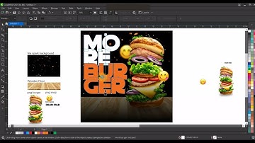 How to Make a Fast Food Social Media Post Design -CorelDRAW 2022 Tutorial For Beginners- Ahsan Sabri