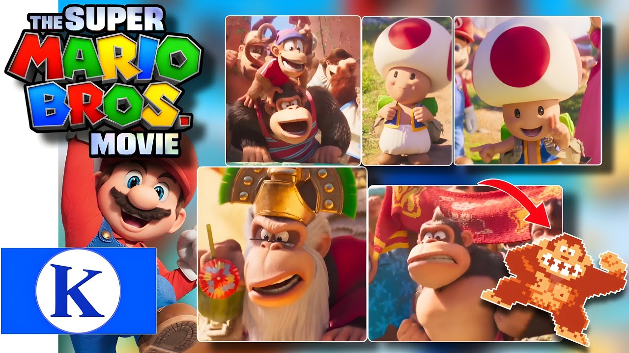 The Super Mario Bros. Movie - New Toad & Donkey Kong Spots With 8-bit ...