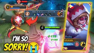 JAWHEAD CAN'T DO ANYTHING ON THIS MATCH!😭RUBY BEST BUILD 2023