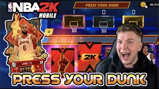 AMBER LEBRON JAMES PRESS YOUR DUNK PACK OPENING!! | NBA2K Mobile 23 S5 Press Your Dunk