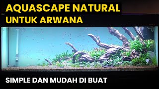 AQUASCAPE NATURAL UNTUK ARWANA, SIMPLE DAN MUDAH GUYS!!!