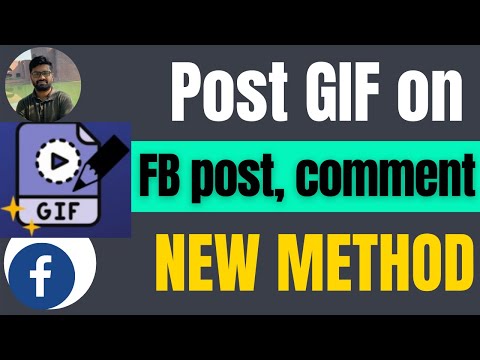 How to post gif on Facebook comment 2022 | post | messenger