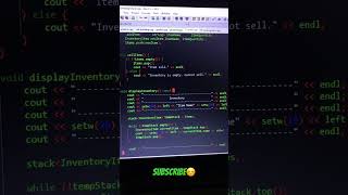 stack implementation IDE dev c++ #cppprogramming