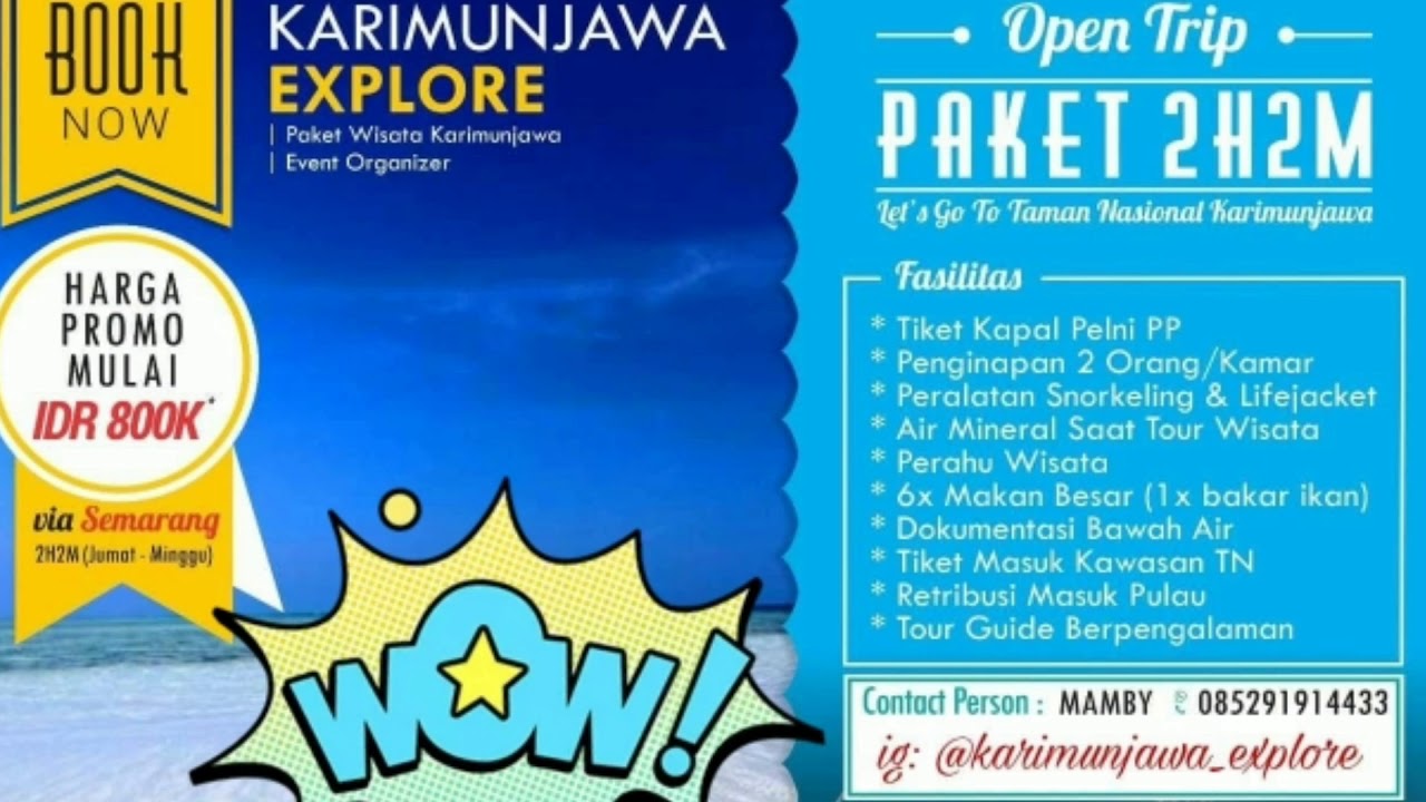 PAKET WISATA KARIMUNJAWA YouTube