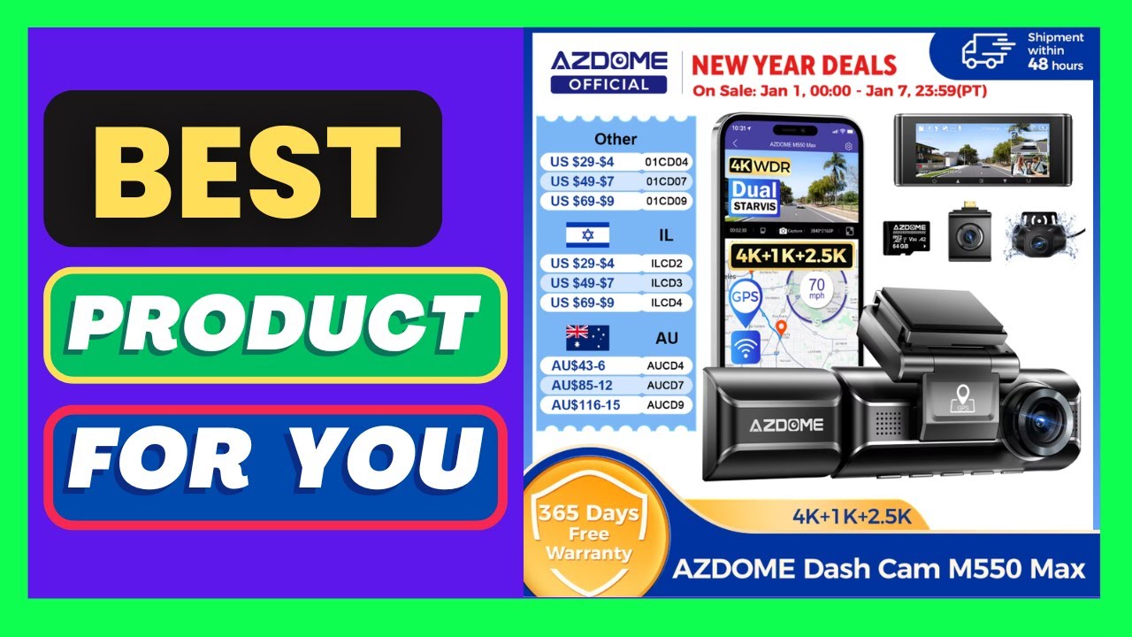 AZDOME M550 Max Dash Cam