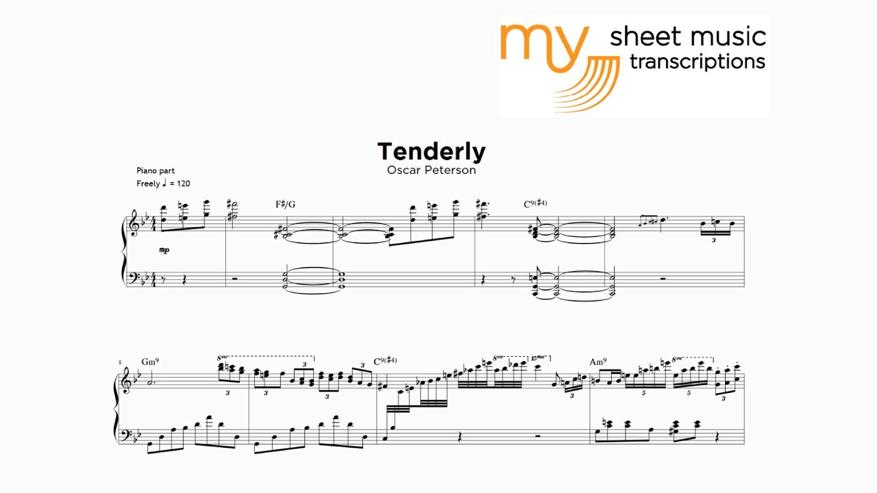 Oscar Peterson - Tenderly (Jazz Transcription)