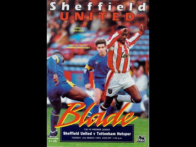 Sheffield United 6-0 Tottenham Hotspur (March 1993) – Premier League Archive