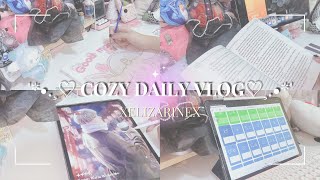 cozy vlog 🍬🍭 painting, anime collection, love and deepspace, reading, valorant, japanese