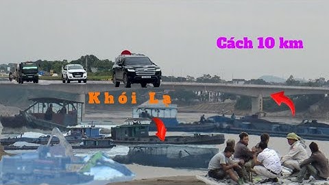 Sự cố tàu hút cát trên sông Hồng: Khói đen nghi ngút xuất hiện cách cầu Phong Châu 10km 