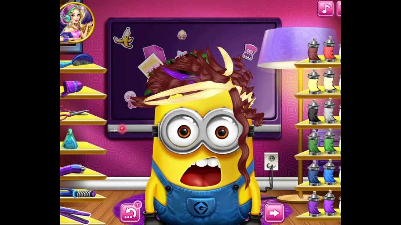 Игры причёски миньона Игры причёски миньона