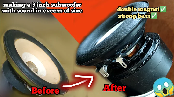 how to modify a 3" from small power speakers to powerful subwoofers