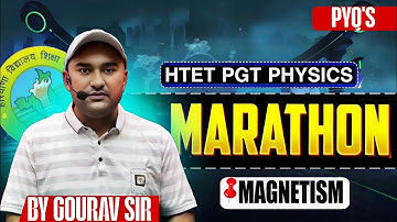  physics marathon class | htet pgt physics magnetism pyqs marathon class | pgt physics marathon| 
