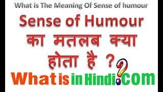 Sense of humor meaning