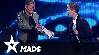 Kan Mads gætte hvad dommerne tænker? | Danmark Har Talent 2017 | Liveshow 2