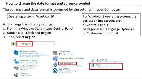 ABSS/MYOB Accounting Software- How to Change the Date Format and Currency Symbol