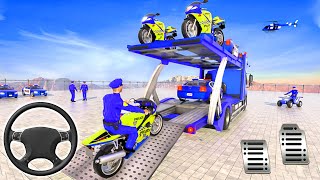 市警察輸送トラック 2021 |警察飛行機トランスポーター ゲーム – Android ゲームプレイ screenshot 5
