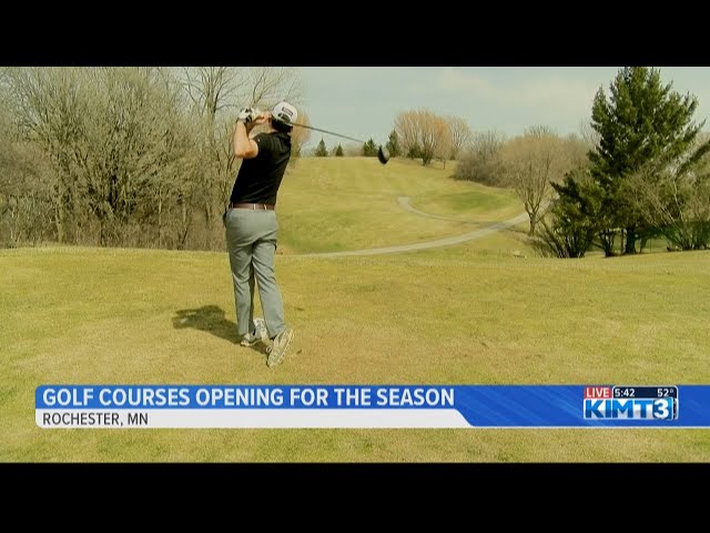 Golf courses opening for the season - YouTube