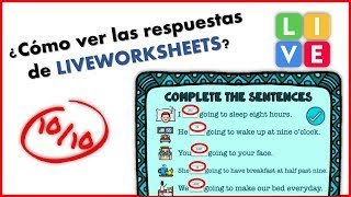 Como obtener respuestas en liveworksheets
