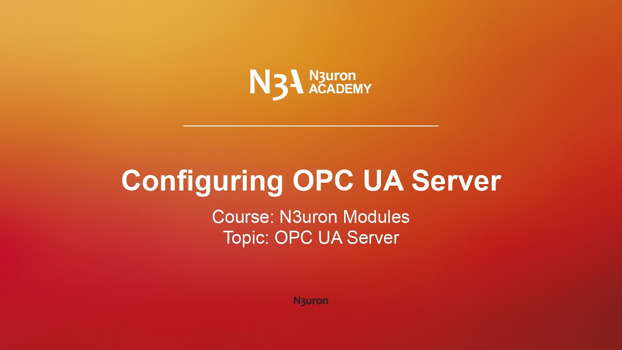 Configuring OPC UA Server - YouTube