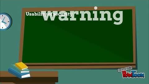 CAT 301 Research Video- Usability Assessment on Security Warning from Web Browser