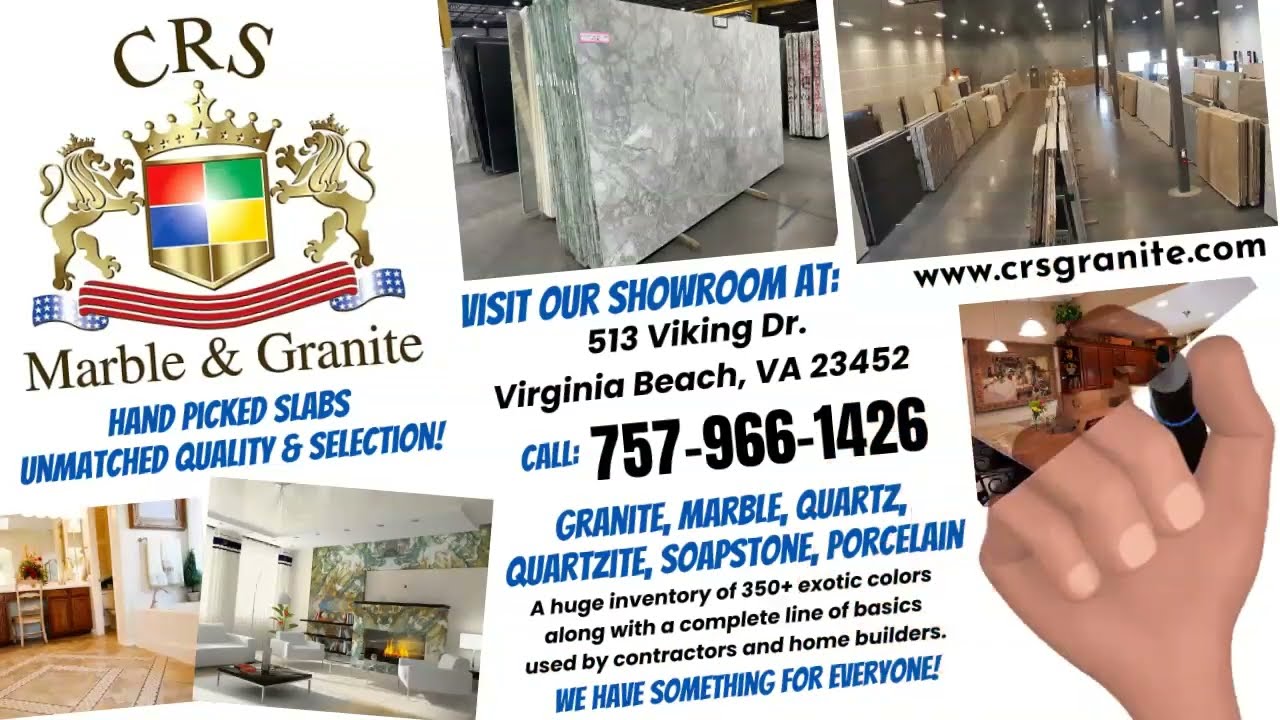 CRS Marble & Granite, Quartz, Quartzite, Soapstone, Porcelain Virginia Beach, VA Call: 757-966-1426