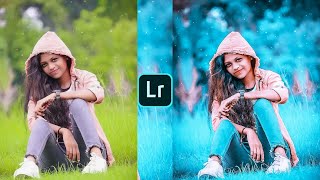 Lightroom cc cyan color effect photo editing tutorial | lightroom background colour change preset screenshot 1