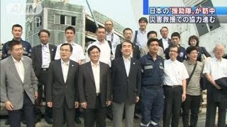 日本の「援助隊」が中国の救援訓練施設を訪問（12/06/13）