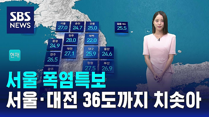 [날씨] 서울 폭염특보…서울·대전 36도까지 치솟아 / SBS