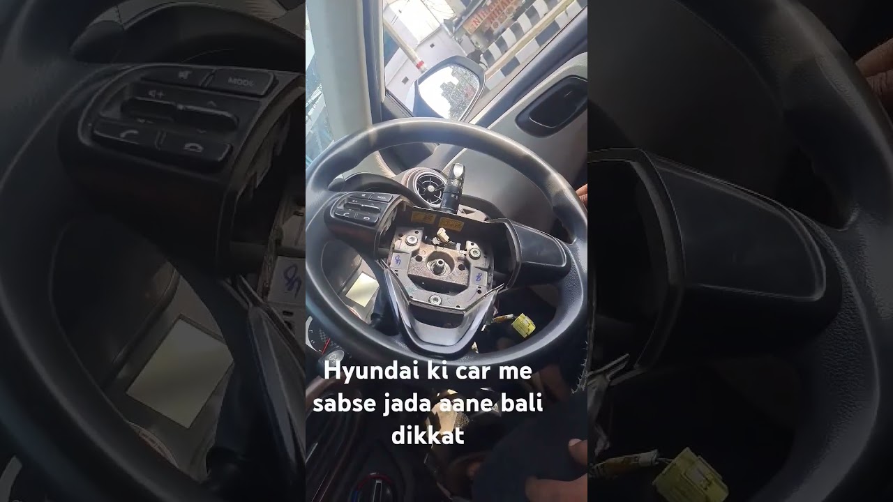 hyundai new car aura me aai stering dikkat subscribe to my channel 