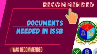 Documents that I took to ISSB center 🥇.          Required documents/necessary documents.