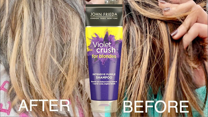 Violet crush for blondes purple shampoo before and after